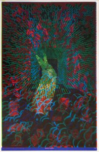 Z_17 Poster White Rabbit Gates of Eden Cheshire Cat two sided With-Out Tear A-side